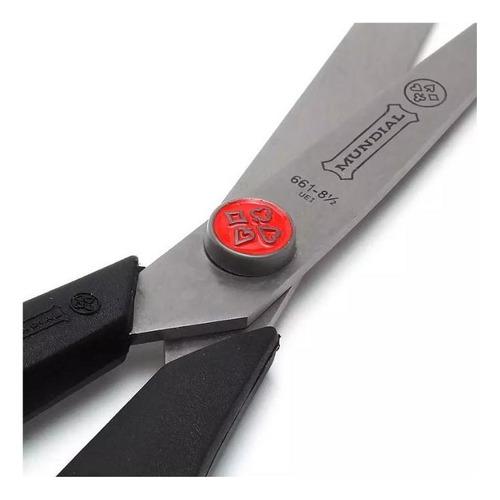 Tesoura Multiuso Mundial Canhoto 661n 8 21cm Cabo Preto