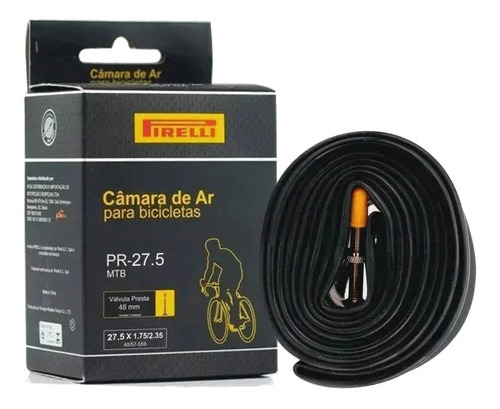 Camara De Ar Pirelli Pr-27.5 Valvula Presta (bico Fino) 48mm