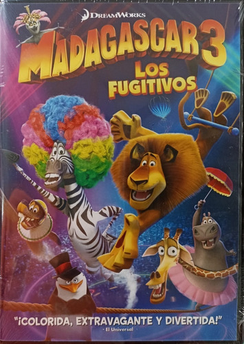 Película Madagascar 3 Los Fugitivos En Dvd (nuevo)