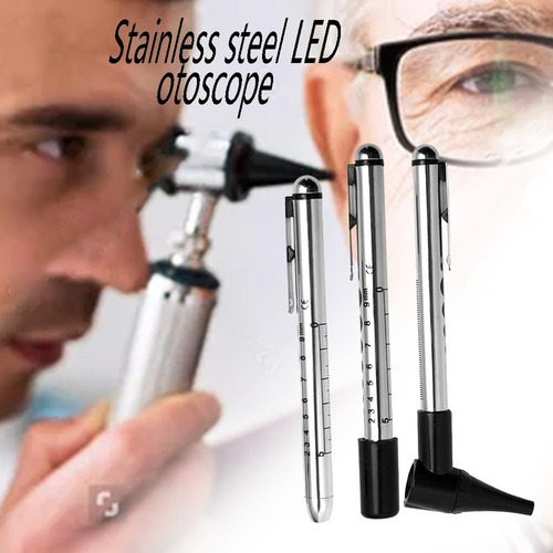 Otoscopio Set Fibra Óptica Oftalmoscopio Led Ent Diagnostic
