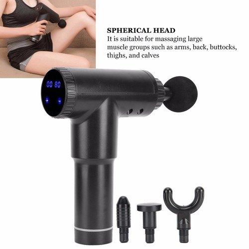 Imagen 3 de 8 de 32 Velocidades Lcd Pistola De Masaje Profundo Tejido Percusi