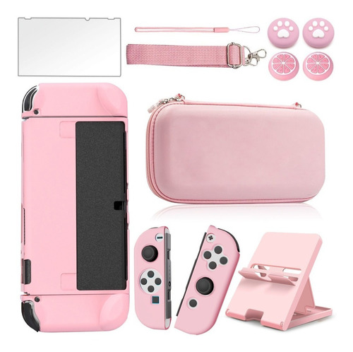 Kit De Accesorios Funda Para Nintendo Switch Oled 10 En 1