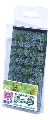 Diorama Pasto Estático Flowering Tuft 6mm Flores Lavanda