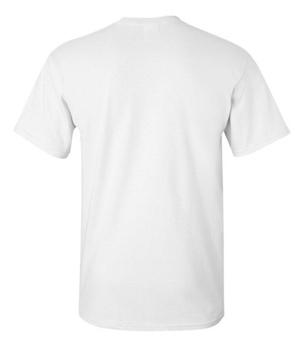 Playera Cuello Redondo 100% Algodón Blanca