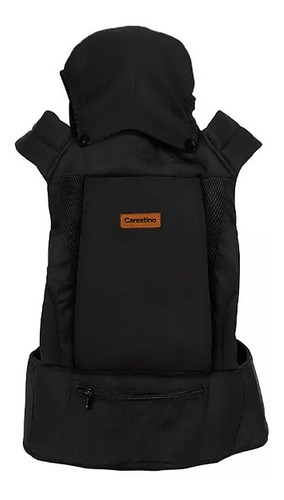 Mochila Porta Bebe Carestino Capucha 3 En 1 Negro