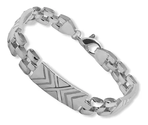 Pulsera Hombre Mujer Plata 925 Tipo Panther (p695)