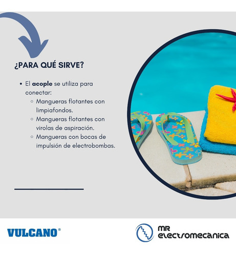 Acople Liso Vulcano Bombas Mangueras 1 1/2 / Modelo 101007