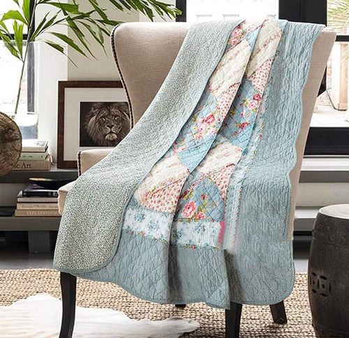 Colcha De Retazos De Algodón 100% Original Cozyholy Tamaño