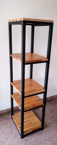 Imagen 3 de 4 de Estantería Repisa Hierro Y Madera Jd (arte Y Diseño)
