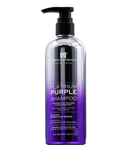 Shampoo Martha Debayle Platinum Purple 450ml