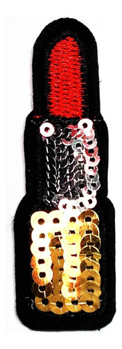 Set De 3 Parches Labiales Rojos Bordados - Umama