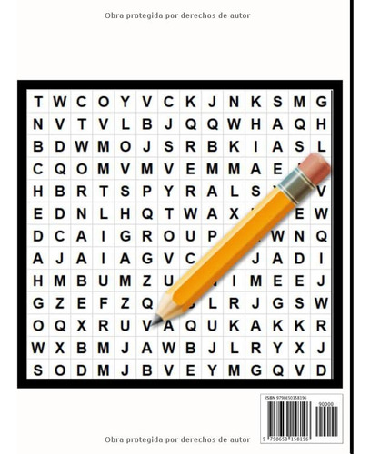 Sopa De Letras: 100 Puzzles En Español Con Letras Grandes...