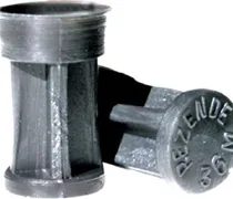 Comprar 50 Buchas Plásticas Pretas Recarga Cartucho Metal Calibre 36