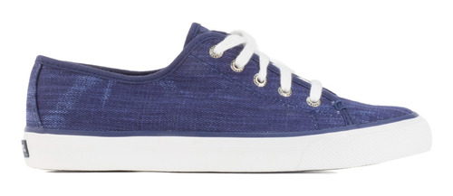 Tenis Nauticos Sperry Mujer Dama Casual Azul Ripstop Canvas