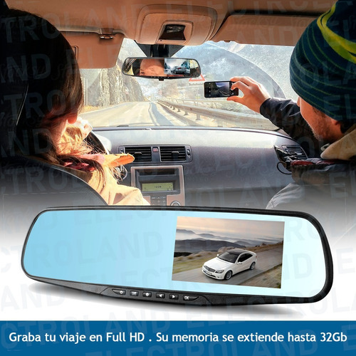 Camara Espejo Retrovisor Full Hd + Trasera Estacionamiento
