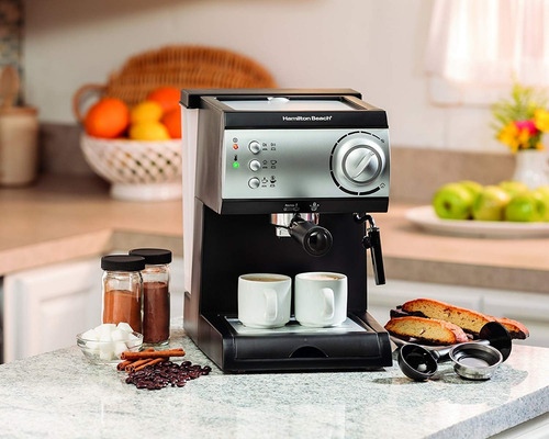 Cafetera Expresso Hamilton Beach Negro C40715 Env Grat 12msi