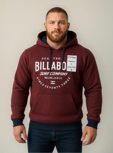Buzo Canguro Hombre - Con Capucha - Friza - Hoodie Premium