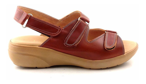 Sandalia Cuero Mujer Briganti Goma Zapato - Mcsd04499