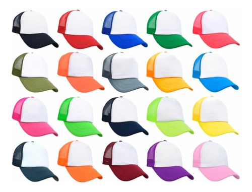 Gorras Truckers Camioneras Todos Los 60 Colores Premium