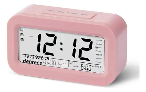 Para Despertador Led Digital Student White