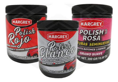 3 Polish 300gr Blanco,rojo,rosa Alto Brillo Grano A Elegir