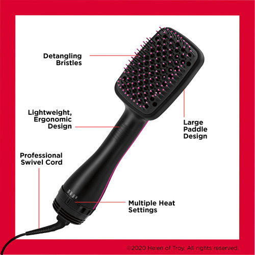 Secador De Pelo Y Moldeador Revlon One-step Detangle Dry Bla