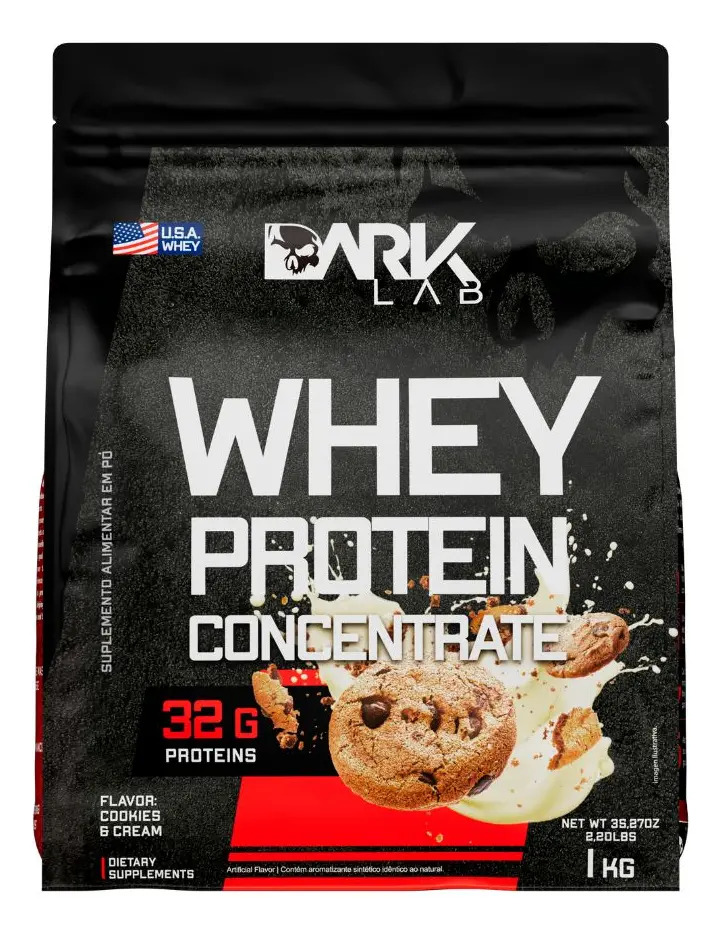 Whey Protein Concentrado 1kg Cookies & Cream Dark Lab
