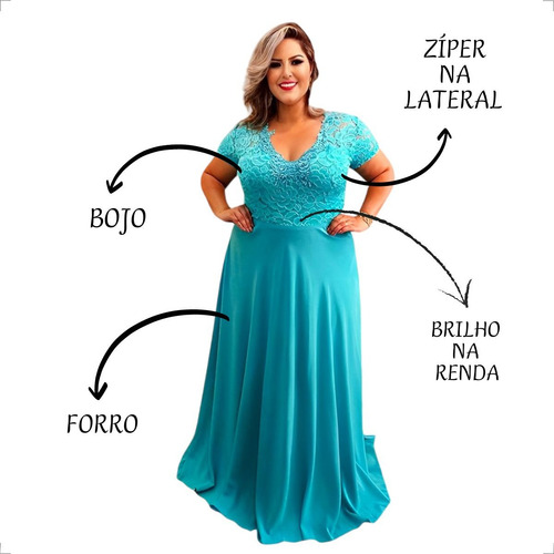 Vestidos Femininos Evangelicos Plus Size Bege Nude Madrinha