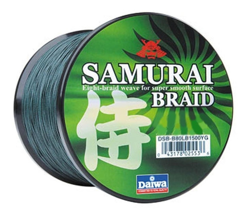 Samurai Trenza Dsb-b15lb300yg Verde 15lb Filler Carrete