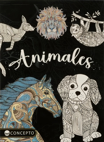 Relax Arte Serie Glitter: Animales, De Latinbooks. Editorial Concepto, Tapa Blanda, Edición 1 En Español