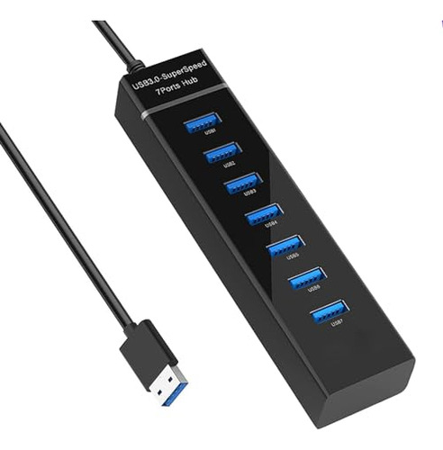 7 Puertos Usb Hub3.0, Duoyhiel Múltiple Usb Splitter Para Tr