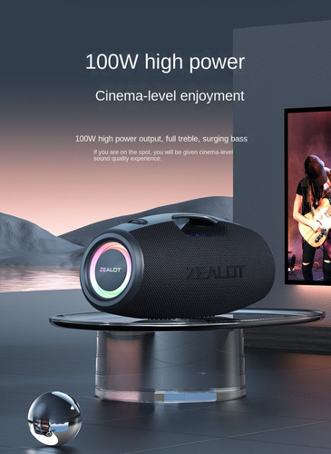 Para Zealot S78 Altavoz Bluetooth Subwoofer Portátil