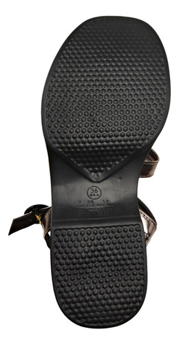 Sandália Casual Feminina 5503-101 Com Fivela Lateral Moleca