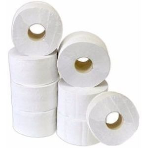 Imagem 5 de 8 de Papel Higiênico Rolão Simples Branco 300 Metros - 8 Rolos