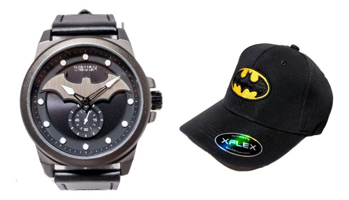 Combo Reloj De Batman Dc Comics Casual + Gorra