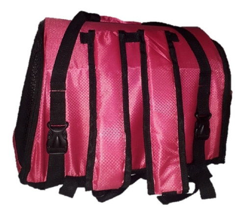 Maletin Morral Transportador Para Mascotas Color Fucsia