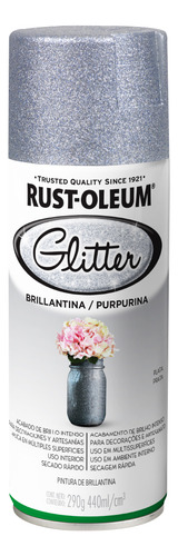 Aerosol Rust-oleum Glitter Brillantina Color Plata