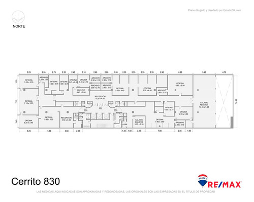 Oficina 676 M² Sobre Cerrito Con Auditorio