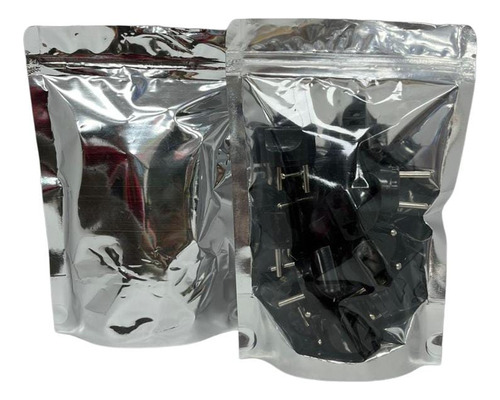 Bolsas Ziploc Con Visor Transparente Plastico Aluminio 18x26