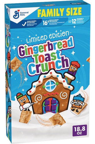 Cereal Gingerbread Toast Crunch Limited Edition Importado Us