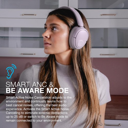 Auriculares Bluetooth Jbuds Lux Anc Malva, Cancelación Ruido