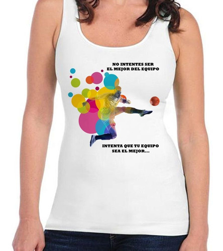 Musculosa Frase Futbol Pelota Diseño Ball