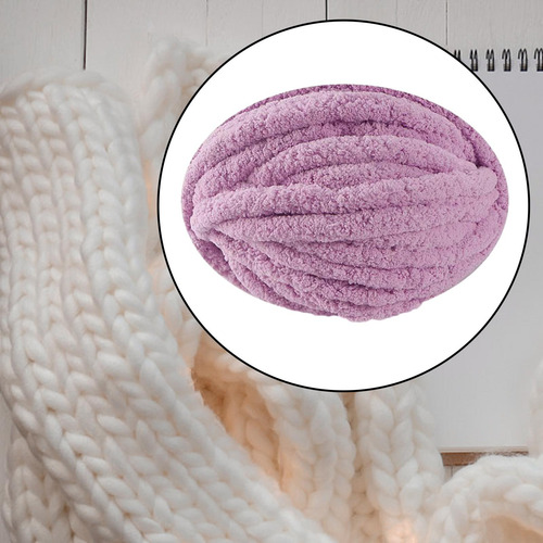 Fio Grosso Grosso De Malha De Fio De Lã Gigante Para Roxo