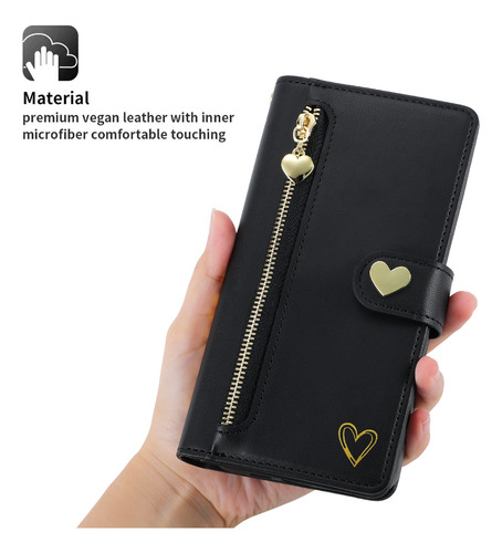 Funda Para Teléfono Google Series, Cartera Con Solapa, Tarjetero Y Correa Para La Muñeca