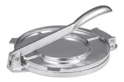 Presse à Tortilla En Fonte 16,5 Cm - Antiadhésive, Poignée Pliable, Pour Tortillas, Quesadillas, Rotis, Wraps