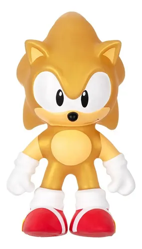 Boneco Elástico Sonic Heróis Goo Jit Zu Que Estica Dourado Sunny