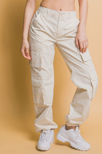 Pantalon Cargo Casual De Mujer
