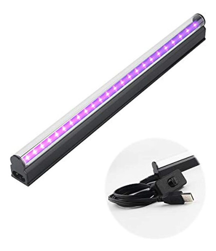 , Tubo De Luz Negra Led Uv Portátil T5 De 10 W 1 Pie Que Bri