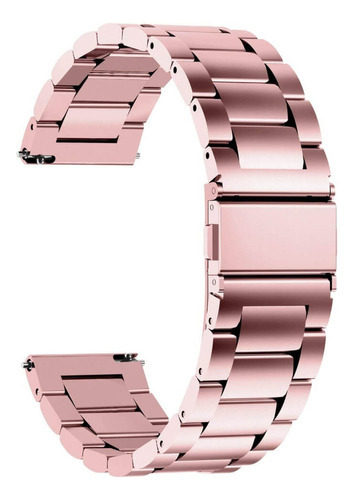 Poolsy pulseira aço inoxidável smartwatch inteligente cor rose pink 22mm