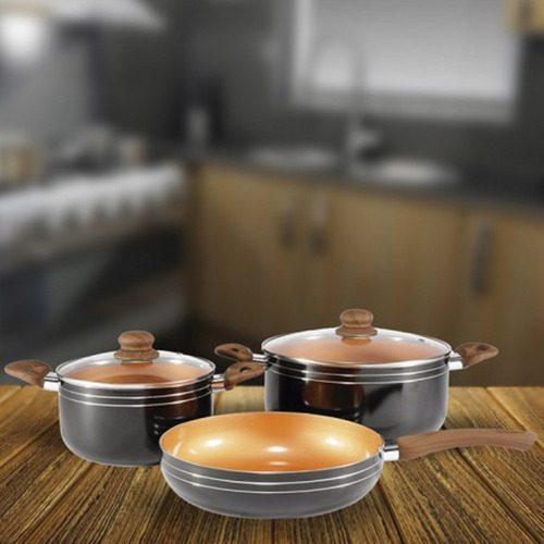 Batería De Cocina Mosset, 5 Piezas, Marca Idetex